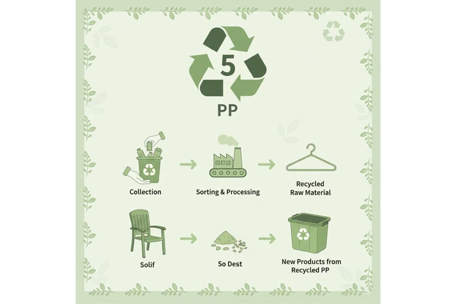 Ảnh: quy trình trình tái chế nhựa PP